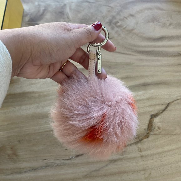 Fendi Pom Pom Multicolor Fur Charm - Picture 5 of 12